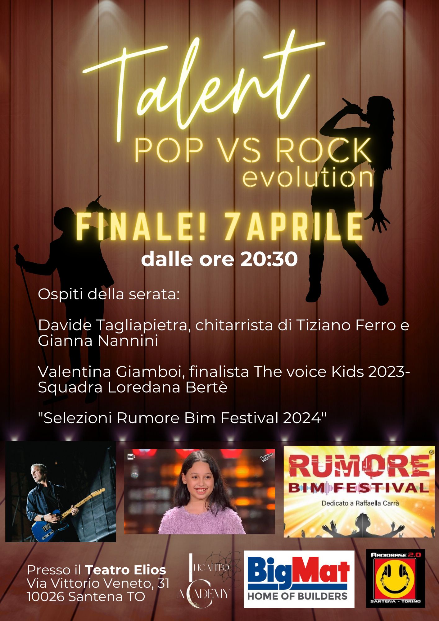 Locandina Pop vs rock talent evolution finale aprile 2024