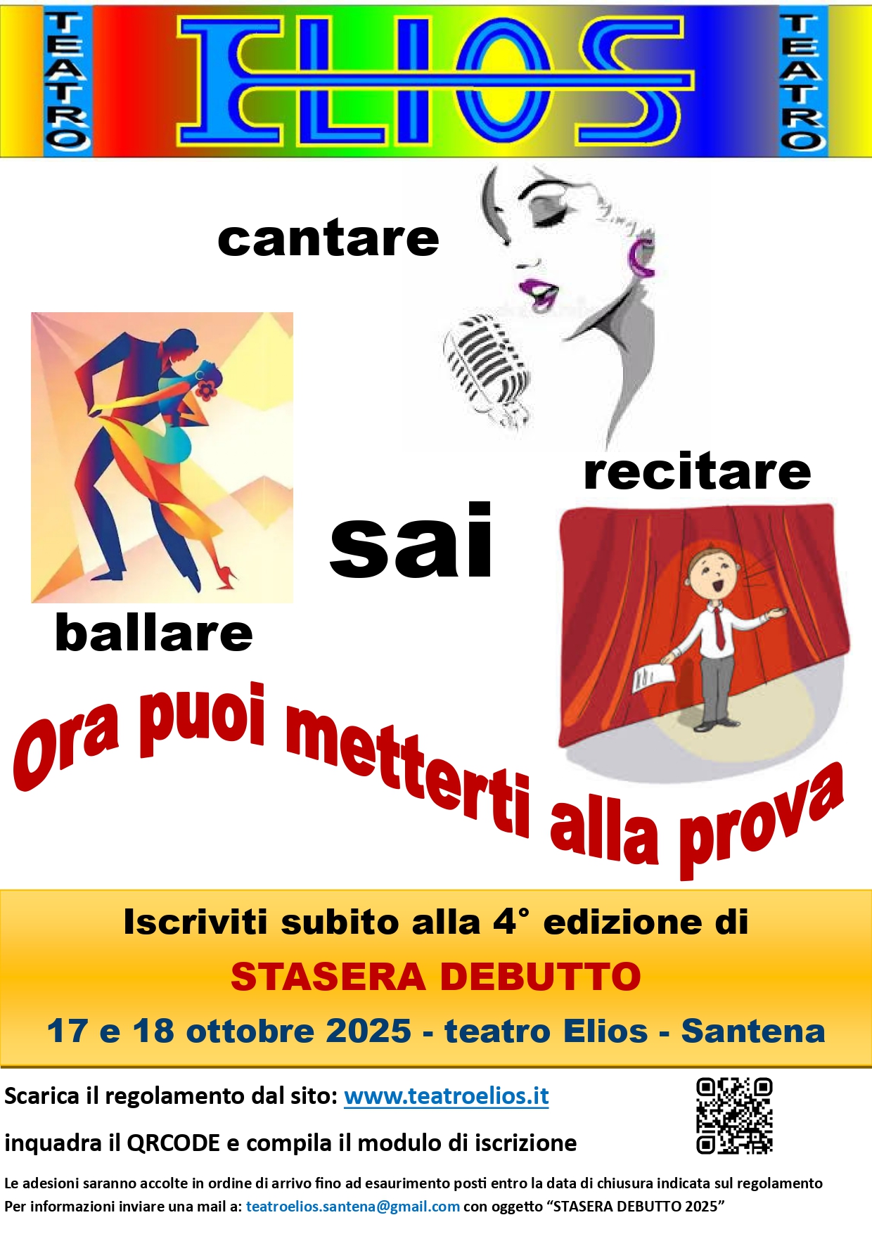 Locandina Stasera Debutto 2025